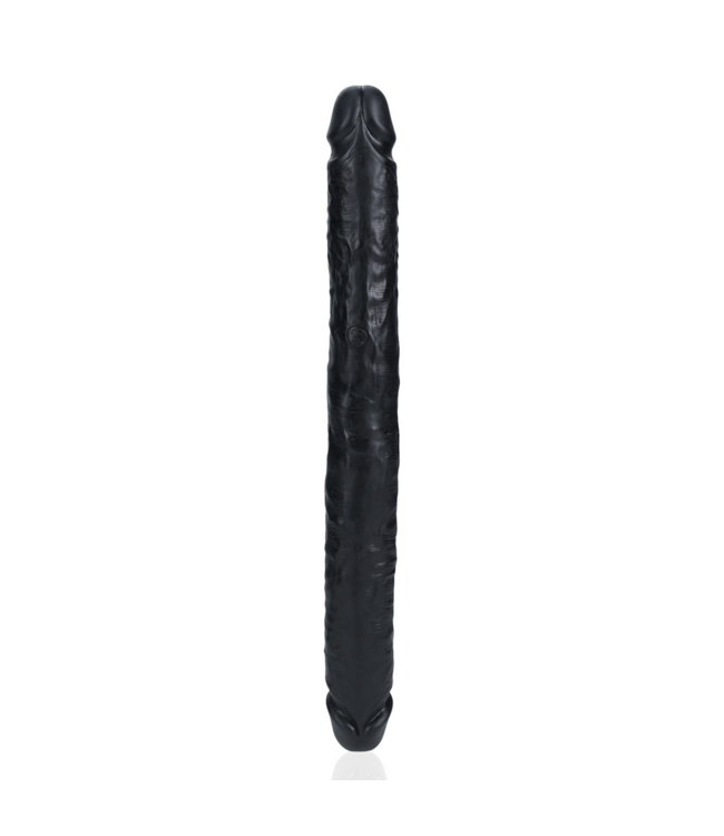RealRock Realistic Slim Double-Sided Dildo - Firm, Veined Design - 35.6 cm