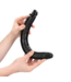 RealRock RealRock Dubbelzijdige Dildo 35,6 cm Met Realistische Textuur Zwart