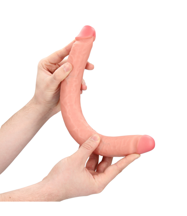 RealRock RealRock Dubbelzijdige Realistische Dildo 35,6 cm Huidskleurig