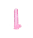 RealRock RealRock Crystal Clear Dildo 28 cm Met Zuignap En Realistische Ballen