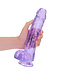 RealRock RealRock Crystal Clear Dildo 28 cm Met Stevige Zuignap En Realistische Ballen