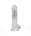 RealRock RealRock 16.2 cm LED Vibrating Dildo with Balls for Ultimate Pleasure
