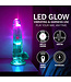 RealRock RealRock LED-Vibrationsdildo mit Hoden, 16,2 cm, transparent