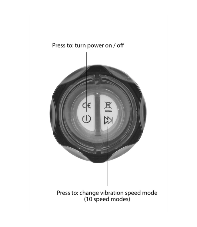 Shots Toys 10-Speed Realistische Vibrator Met Forse Eikel En Stimulerende Aders