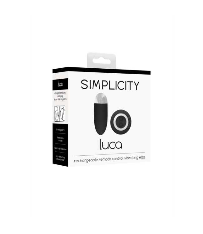 Simplicity Luca Oplaadbaar Draadloos Vibrerend Ei Met 36 Vibratiestanden En Afstandsbediening