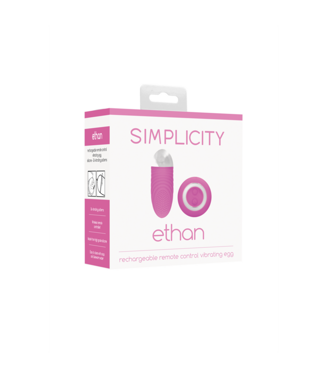 Simplicity Ethan Remote-Controlled Silicone Love Egg – Quiet Vibrations & Stimulation
