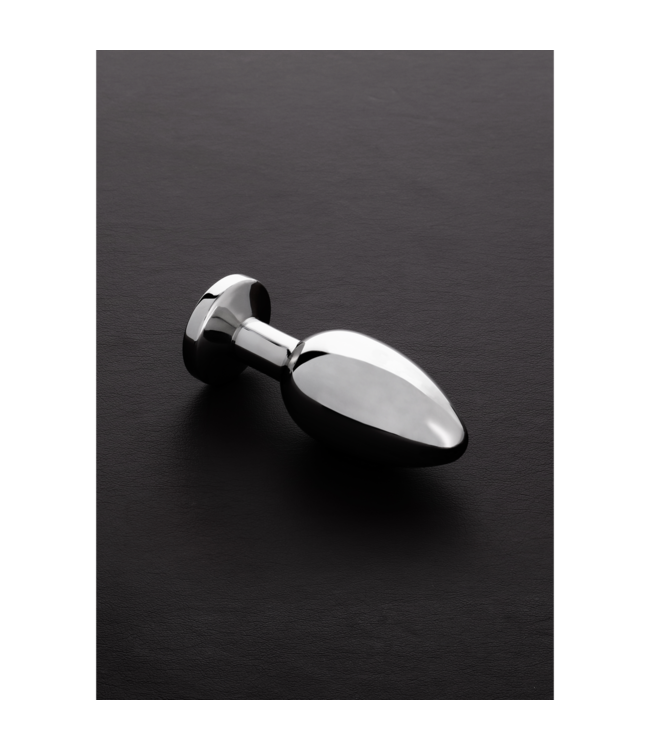 Steel by Shots Roestvrijstalen Buttplug Met Glasgeslepen Edelstenen 7,8 cm Steel By Shots