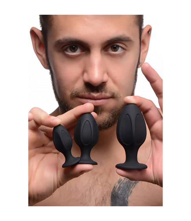 XR Brands Silicone Stellar Anal Trainer Set 3-delig – Zachte Flexibele Pluggen 8cm