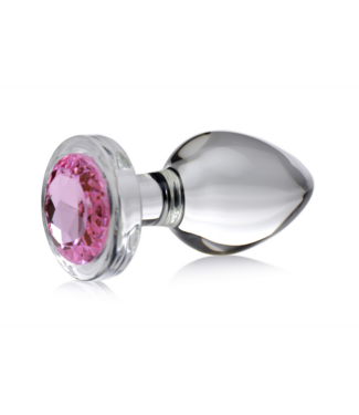 XR Brands Glänzender Rosa Edelstein Analplug, 9,9 cm – Eleganz & Vergnügen