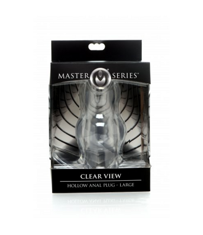 XR Brands Transparante Holle Anal Plug Groot 13,2 cm - Veilig Materiaal XR Brands