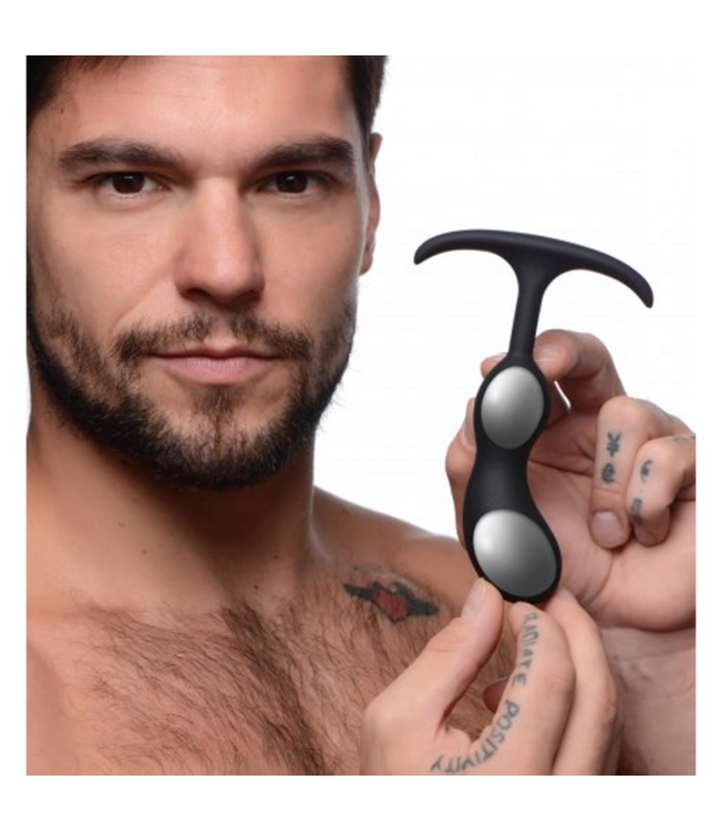 XR Brands Premium-Silikon Prostataplug – Ergonomisch, komfortabel & gewichtet