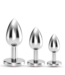 Crushious Crushious Luxe Rood Bijou Anale Plug Set 3 Maten Voor Training En Temperatuurspel