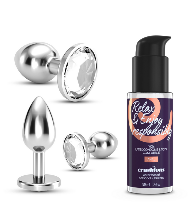 Crushious Bijou Analplug-Set Trio 8,5 cm – Luxuriöser Genuss für alle Sinne