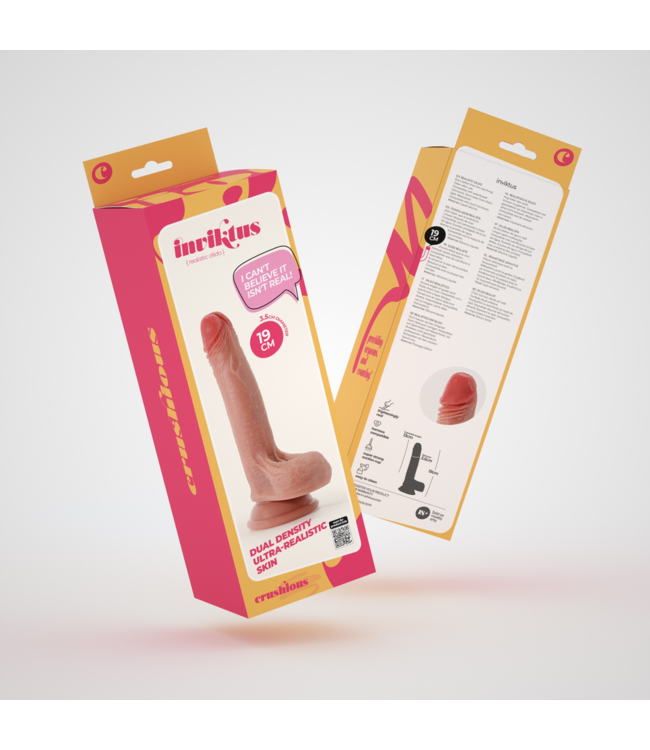 Crushious Crushious Flexibele Vloeibare Siliconen Dildo 19 cm Met Sterke Zuignap