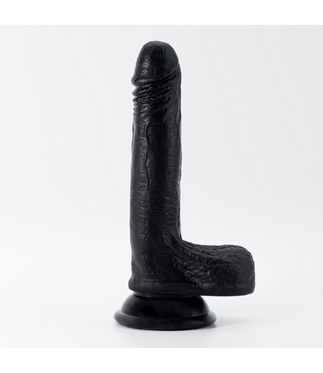 Crushious Inviktus Ultra-Realistic Black Liquid Silicone Dildo – 19 cm