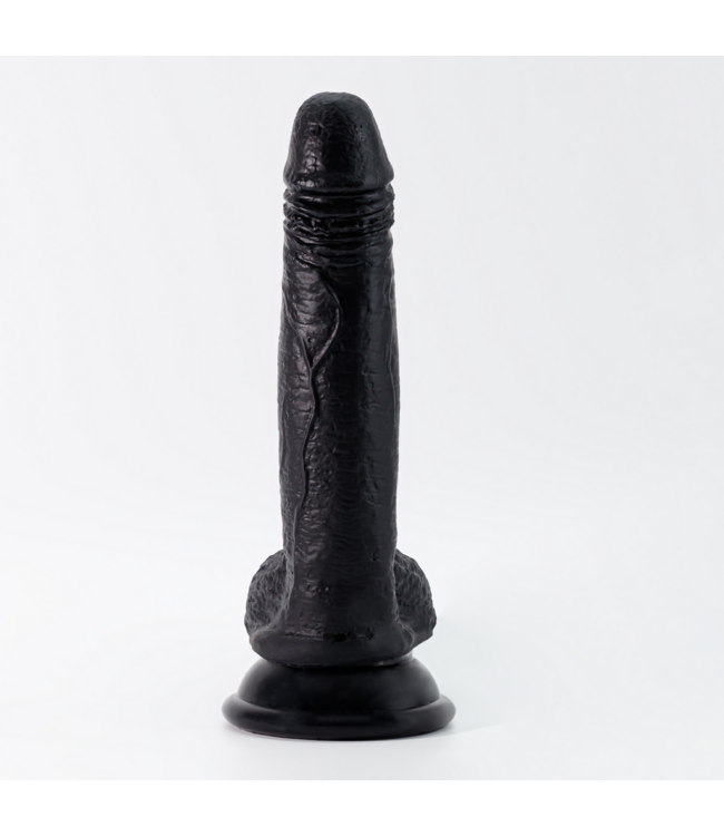 Crushious Inviktus Ultra-Realistic Black Liquid Silicone Dildo – 19 cm
