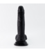 Crushious Inviktus Ultrarealistischer Silikondildo Schwarz 19 cm mit Saugnapf