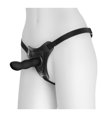 Crushious Crushious Siliconen Strap-On Harnas 11,5 cm Zwart Voor Beginners