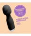 Crushious Crushious Waterproof USB Rechargeable Mini Wand Massager Zwart