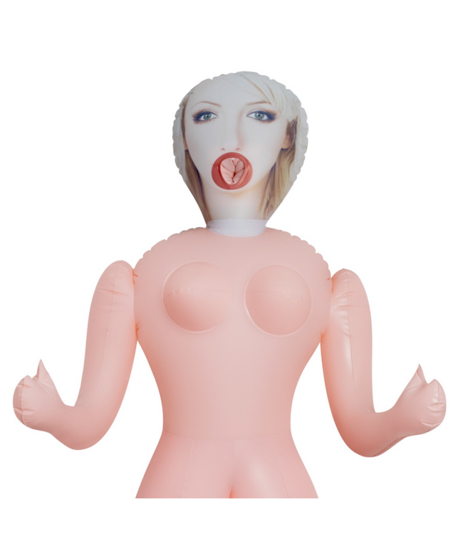 Crushious Cristina Realistische Opblaaspop 1,55m Nude Met 3 Penetratiepunten