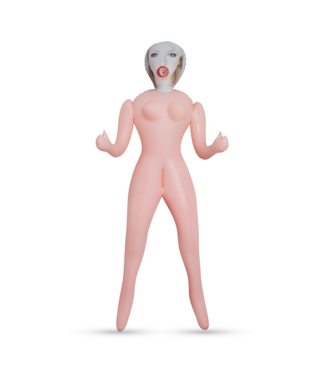 Crushious Cristina Realistische Opblaaspop 1,55m Nude Met 3 Penetratiepunten
