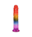 Doc Johnson Regenbogen Dong 8,5 cm - Flexibel & Weich, Körpersicheres Material