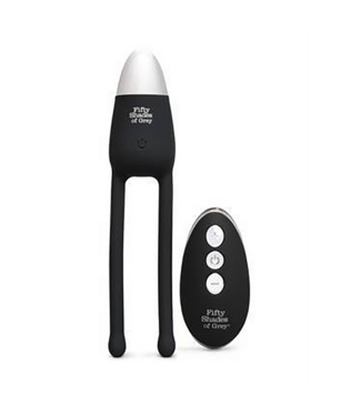 Fifty Shades Of Grey Fifty Shades Of Grey Siliconen Koppelsvibrator 17,1 cm Zwart