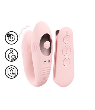 Loveline Loveline Vibe Roze Afstandsbediening Dual-Motor Waterdichte Vibrator