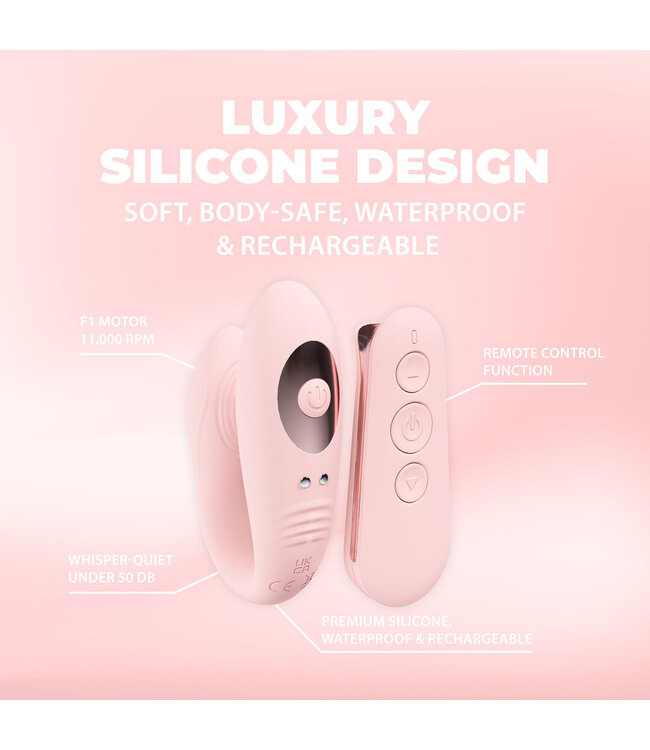 Loveline Charme Vibe Pink - Wasserdichter Dual-Motor-G-Punkt-Vibrator mit Fernbedienung
