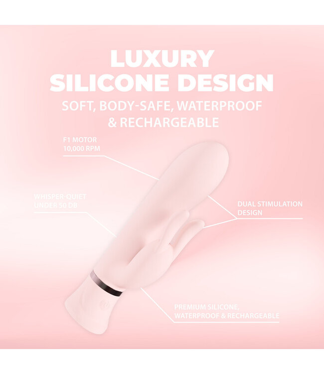 Loveline Loveline Dual-Motor Rabbit Vibrator Roze | Stil, Waterdicht & 10 Functies