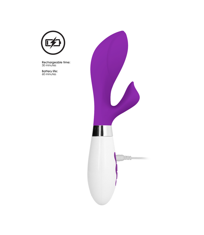 Luna by Shots Luna Paars Oplaadbare Clitorisstimulator Met 10 Snelheden En Medische Siliconen