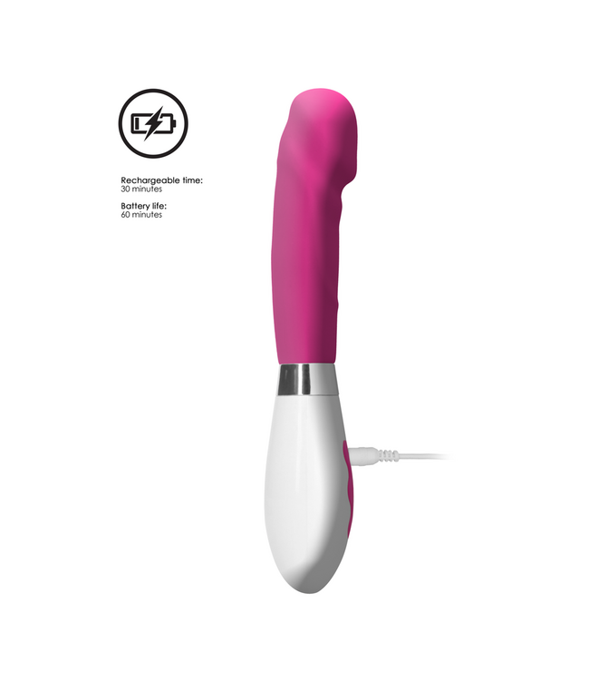 Luna by Shots Luna Oplaadbare Roze Vibrator Met 10 Snelheidsstanden En USB Opladen