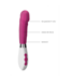 Luna by Shots Stylish ASOPUS Rechargeable Pink Vibrator - 10 Quiet Speed Modes