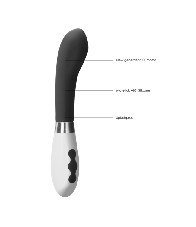 Luna by Shots Luna Oplaadbare G-spot Vibrator Met Krachtige F1-Motor En 10 Snelheidsstanden Zwart