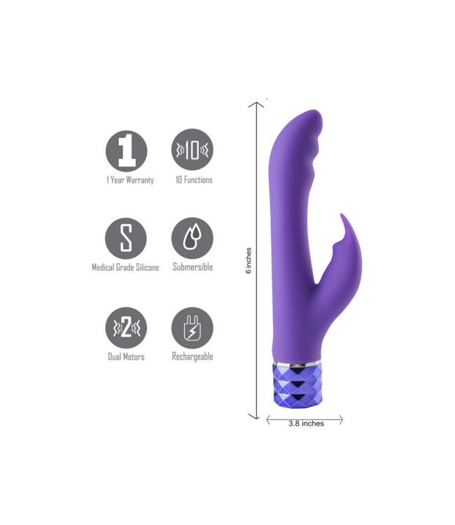 Maiatoys Hailey Silicone Vibrator - Dual Powerful Vibration & 10 Functions