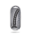 Ouch! Beaded Silicone G-Spot Dildo 21 cm Met Zuignap In Gunmetal Kleur