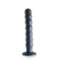Ouch! Beaded Silicone G-Spot Dildo 21 cm Met Zuignap In Gunmetal Kleur