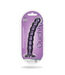 Ouch! Metallic Purple 8" Beaded Silicone G-Spot Dildo with Suction Cup
