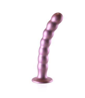 Ouch! Siliconen G-Spot Dildo Met Zuignap 21 cm Roze Metallic