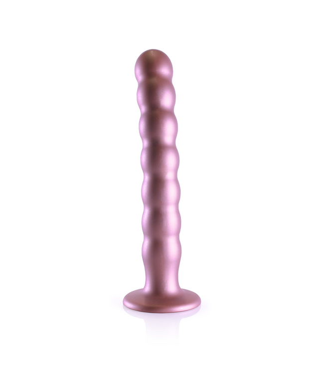 Ouch! Siliconen G-Spot Dildo Met Zuignap 21 cm Roze Metallic