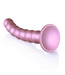 Ouch! Siliconen G-Spot Dildo Met Zuignap 21 cm Roze Metallic
