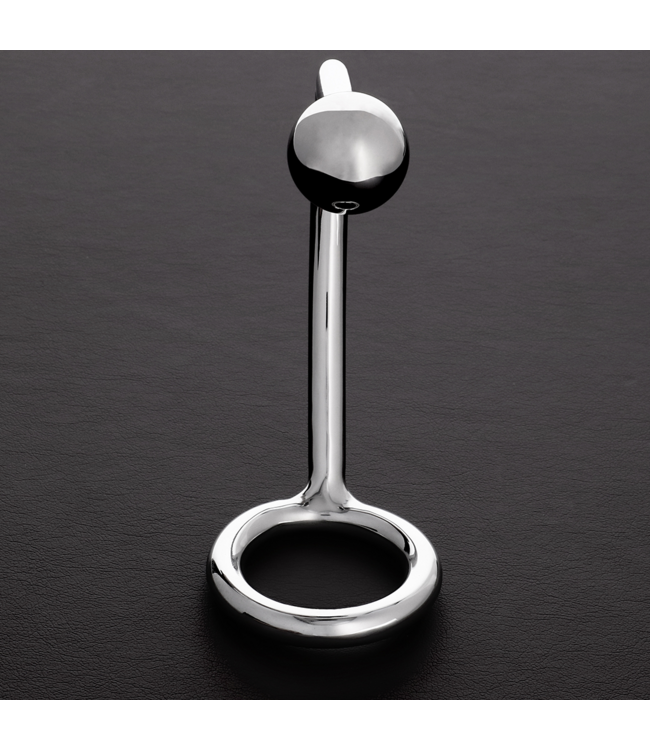 Steel by Shots Roestvrijstalen Cockring Met Verwijderbare Anale Bal 2,2x1,2 Cm