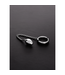 Steel by Shots Roestvrijstalen C-Ring Met Anale Ei En Ketting Voor Prostaatmassage 40mm