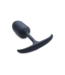 XR Brands Siliconen Dual-Ended Gewogen Anale Plug 11,6 cm Voor Strapless Strap-On Plezier