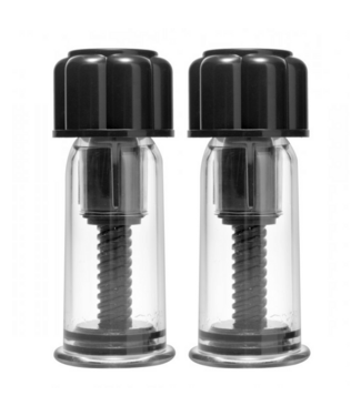 XR Brands XR Brands Tepelpistons Met Draaibare Easy-Grip Zuiging Zwart 19,5 cm