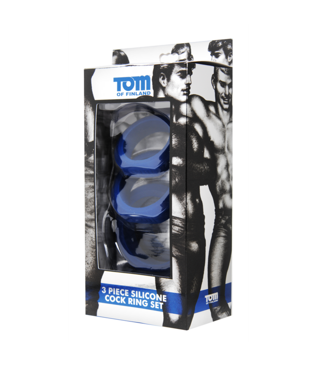 XR Brands Secure Silicone Cock Ring Set with Metal Padlock – XR Brands