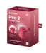 Satisfyer Satisfyer Air Pulse Vibrator Pro 2 Classic Rood Met Liquid Air Technologie