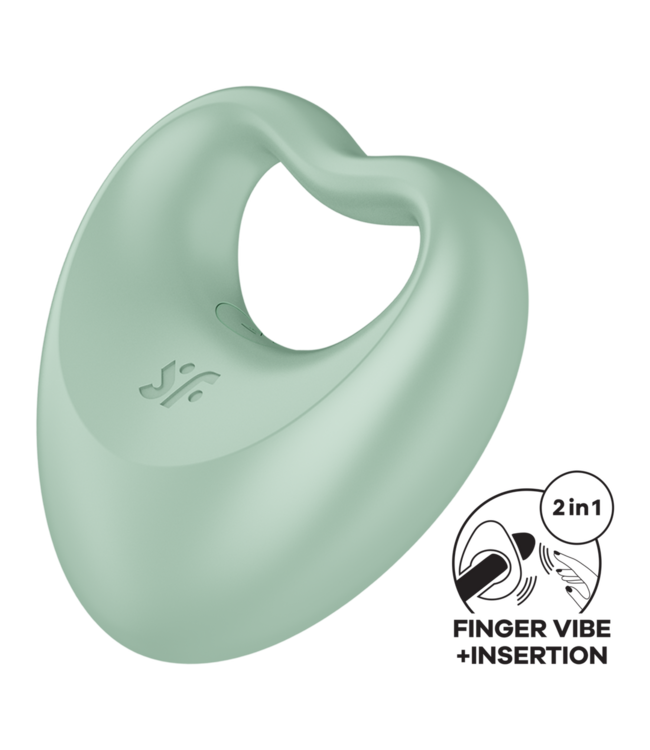 Satisfyer Satisfyer Hybride Vingervibrator Compact Groen Met Meerdere Vibratiestanden