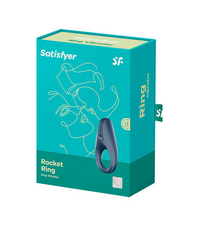 Satisfyer Dark Blue Power Ring Vibrating Cock Ring for Enhanced Pleasure