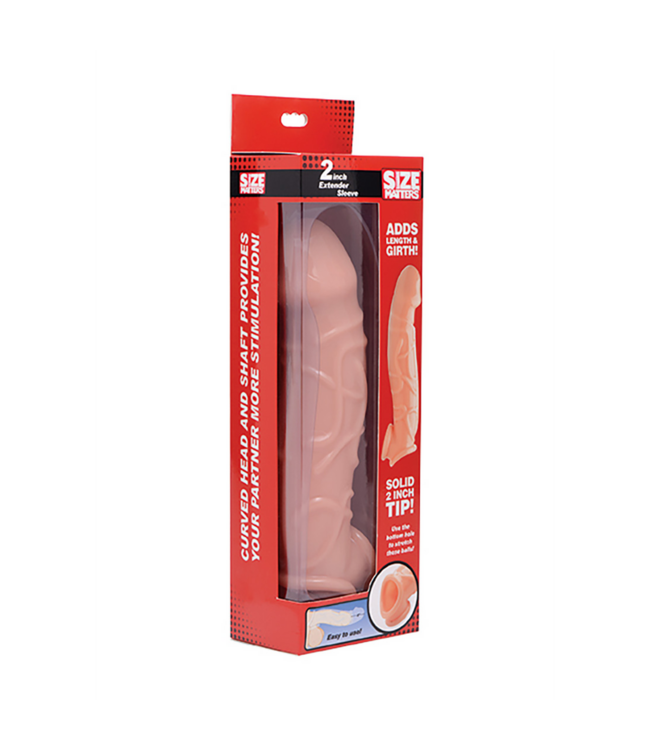 XR Brands 2 cm Penis Sleeve Extension for Realistic Feel & Extra Pleasure